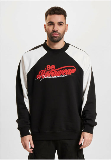 Rocawear пуловер – унисекс; цвят: черно / бяло; модел: RWCN049