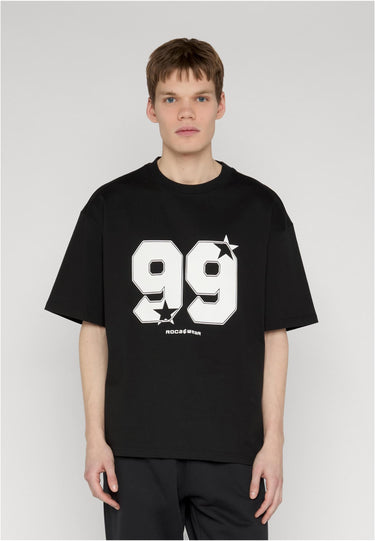Rocawear тениска – унисекс; цвят: джетчерно; модел: RWTS114