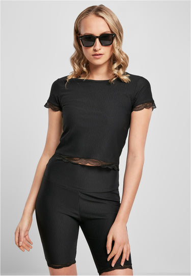 Urban Classics връзки за обувки – жени; цвят: черно; модел: TB4350