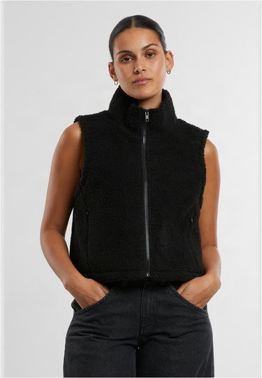 Urban Classics елек – жени; цвят: черно; модел: TB7087