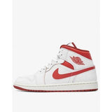 NIKE Air Jordan 1 Mid Se Shoes White/Red Бял 40.5 | MegaMall.bg