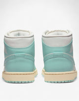NIKE Air Jordan 1 Mid Shoes White/Blue | MegaMall.bg