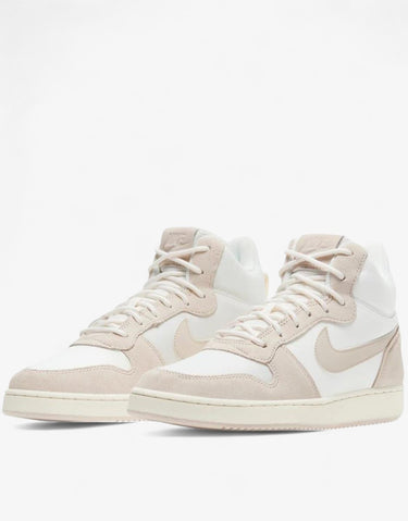 NIKE Court Borough Mid Premium Shoes White/Beige | MegaMall.bg