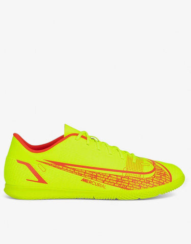 NIKE Mercurial Vapor 14 Club Indoor Football Shoes Volt/Bright Crimson | MegaMall.bg