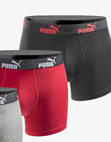 PUMA 3-Packs Boxer Shorts Black/Red | MegaMall.bg