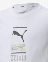 PUMA Alpha Graphic Tee White | MegaMall.bg