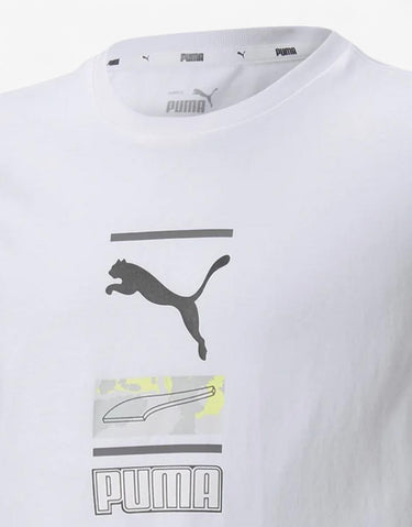 PUMA Alpha Graphic Tee White | MegaMall.bg