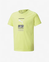 PUMA Alpha Graphic Tee Yellow Жълт 140 | MegaMall.bg