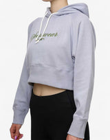 PUMA Classics Relaxed Cropped Hoodie Grey | MegaMall.bg