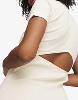PUMA Classics Ribbed Tee Dress Off White | MegaMall.bg