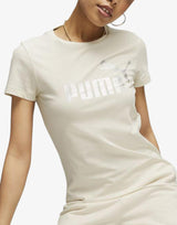 PUMA Classics Shiny Logo Tee Alpine Snow Бял S | MegaMall.bg