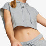 PUMA Dare To Hooded Cropped Top Grey Сив XS | MegaMall.bg