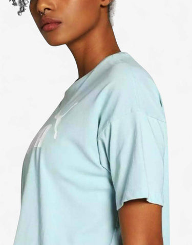 PUMA Essentials Cropped Logo Tee Blue | MegaMall.bg
