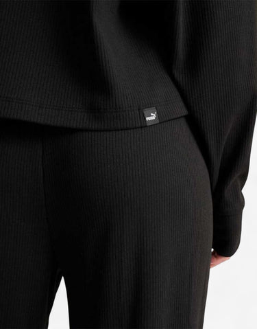 PUMA Essentials Elevated Ribbed Hoodie Black | MegaMall.bg