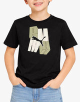 PUMA Essentials Graphic Tee Black Черен 140 | MegaMall.bg