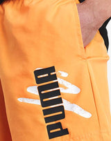 PUMA Essentials Logo Lab Cat Woven Shorts Orange | MegaMall.bg