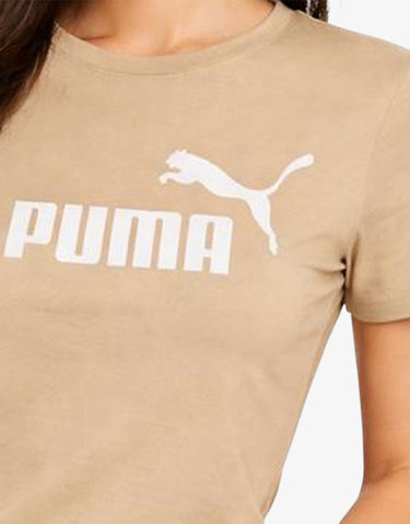 PUMA Essentials Logo Tee Brown