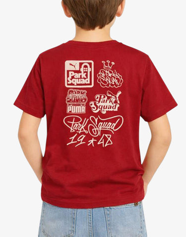 PUMA Essentials Mid 90S Graphic Tee Burgundy