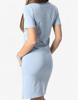 PUMA Essentials Slim Fit Tee Dress Blue | MegaMall.bg