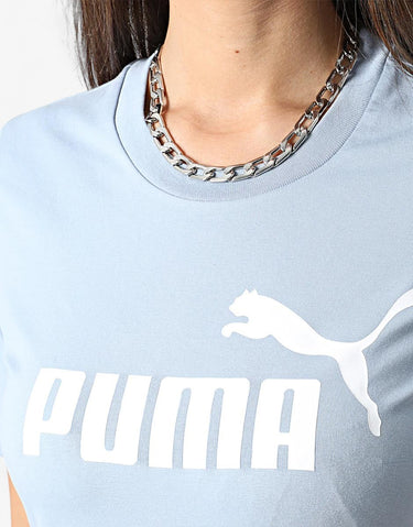 PUMA Essentials Slim Fit Tee Dress Blue | MegaMall.bg