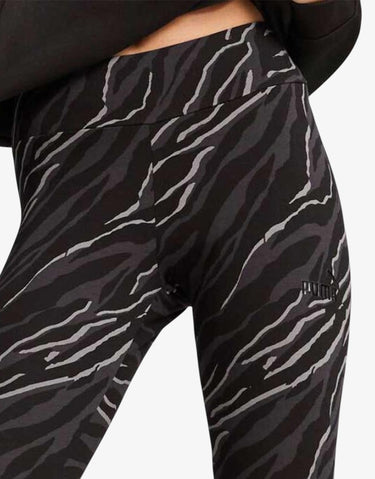PUMA Essentials+ Animal All Over Print Leggings Black | MegaMall.bg