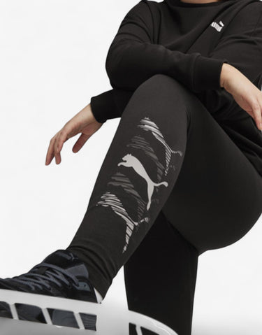 PUMA Essentials+ Logo Lab Leggings Black | MegaMall.bg