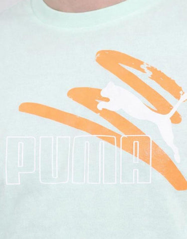 PUMA Essentials+ Logo Lab Summer Tee Green