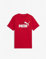 PUMA Essentials+ Logo Lab Summer Tee Red | MegaMall.bg