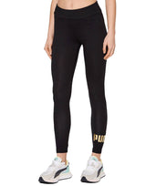 PUMA Essentials+ Metallic Logo Leggings Black Черен M | MegaMall.bg