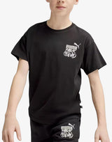 PUMA Essentials+ Mid 90's Graphic Tee Black Черен 140 | MegaMall.bg