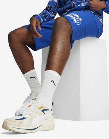 PUMA Essentials+ Palm Resort Sweat Shorts Blue | MegaMall.bg