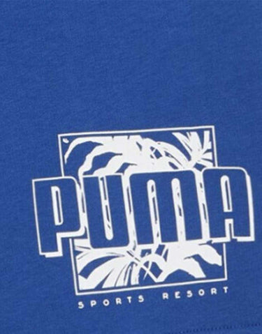 PUMA Essentials+ Palm Resort Sweat Shorts Blue | MegaMall.bg