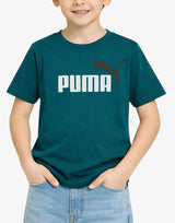 PUMA Essentials+ Two-Tone Logo Tee Green Jr Зелен 152 | MegaMall.bg