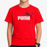 PUMA Essentials+ Two-Tone Logo Tee Red Червен 140 | MegaMall.bg