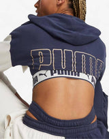 PUMA Fit Move Crop Hoodie Navy | MegaMall.bg
