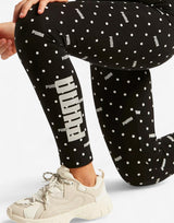 PUMA Graphic All Over Print Leggins Black | MegaMall.bg