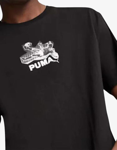 PUMA Graphics Bicycle Kick Tee Black