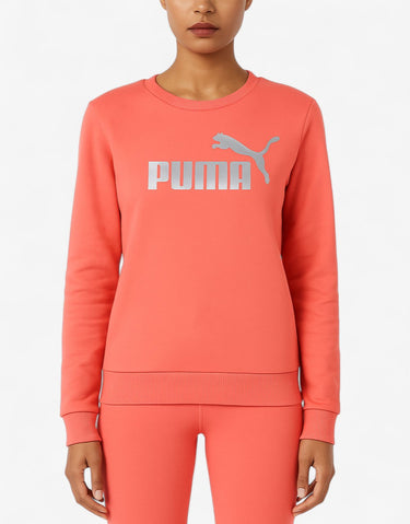 PUMA Logo Crew And Leggings Set Pink | MegaMall.bg