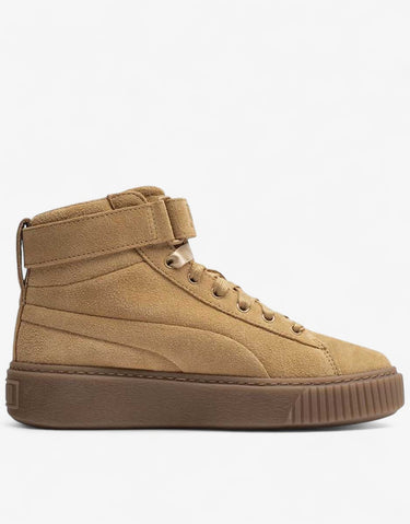 PUMA Suede Platform Mid Shoes Beige | MegaMall.bg