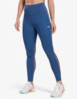 REEBOK Ts Lux Perform Perforated Leggings Blue Син L | MegaMall.bg