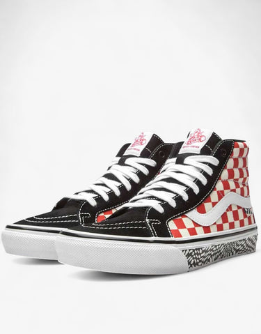 VANS Skate Sk8-Hi Reissue Shoes Black/Red | MegaMall.bg