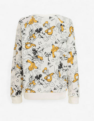 ADIDAS x Disney Mickey Mouse Sweatshirt Off White/Yellow | MegaMall.bg