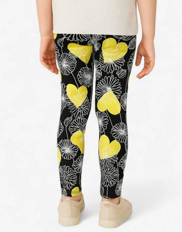 CHICCO Girls Leggings Black/Yellow | MegaMall.bg
