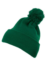 Cuffed Pom Pom Knit Beanie