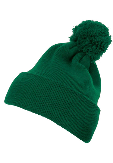 Cuffed Pom Pom Knit Beanie
