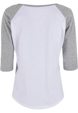 Ladies 3/4 Contrast Raglan Tee