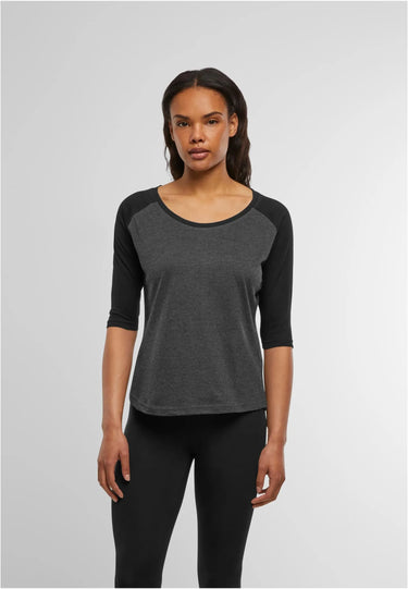 Ladies 3/4 Contrast Raglan Tee