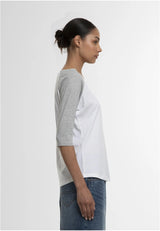 Ladies 3/4 Contrast Raglan Tee