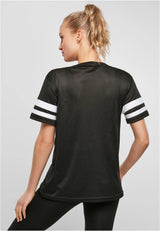 Ladies Mesh Stripe Tee