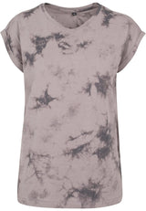 Ladies Batik Dye Extended Shoulder Tee
